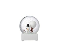 Hoptimist Snowman Snow Globe L White